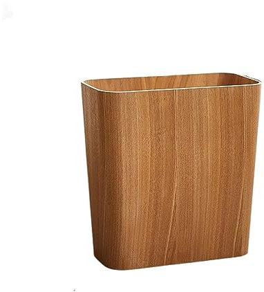 RUNZE765Z Corbeille à Papier Poubelle de Salon sans Couvercle, Grande capacité, Style Minimaliste, hôtel, ménage, Salon, Chambre à Coucher, Corbeille étroite en Bois Poubelle De Bureau(A)