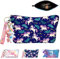 YOUYIKE Einhorn Kosmetiktasche für Mädchen, Reise Kosmetiktasche Mit Schlüsselanhänger, Einhorn Make up Tasche, Tragbare Tasche Multifunktions Organizer Mini Reisetaschen, Geschenk für Mädchen（A）