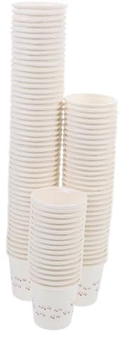 ULTECHNOVO 100pcs Mini Paper Cups Small Tasting Cups for Coffee Tea Juice Paper 50ml Disposable Portable Event-Friendly