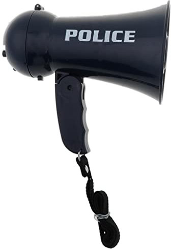 Qianly Kinder Pretend Spielen Feuerwehrleute Polizei Megaphone Sound Handheld