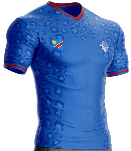 UNITIF Kongo-Fußballtrikot RDC-441 Kongolesische Flagge