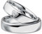 Kolibri Rings Eheringe Verlobungsringe Silber 925 3 Zirkonia Steine Herz Set - Gratis Gravur und Etui