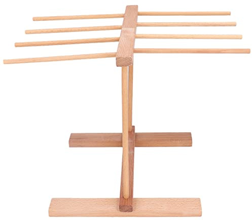 Nudelständer, Nudel-Trockenständer, Zusammenklappbarer Nudeltrockner mit Faltbarem Design, Nudel-Trockenständer aus Holz, Faltbarer Nudelständer, rutschfeste Nudelpressmaschine