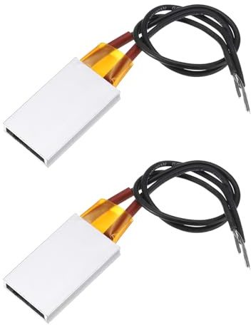 QUARKZMAN 2pcs Elemento Calefactor PTC Placa AC DC 220V 2W-30W 60°C | Calefactora PTC Calentador, Carcasa de Aluminio, Cerámica, Película de Poliimido