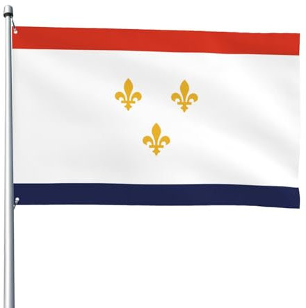 Flagge Von New Orleans, Louisiana Fahne Langlebig Flagge Lustige Banner Für Porch Innen Balkon 90X150 Cm