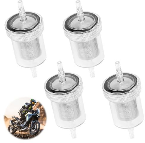 Benzinfilter Kraftstofffilter 4er Set Transparente Diesel Filter Kit für Webasto, für Eberspacher, Universal Sprit Filter, Diesel Kraftstofffilter für Motorrad, Roller, Generator, Motorrad, Auto