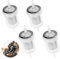 Benzinfilter Kraftstofffilter 4er Set Transparente Diesel Filter Kit für Webasto, für Eberspacher, Universal Sprit Filter, Diesel Kraftstofffilter für Motorrad, Roller, Generator, Motorrad, Auto