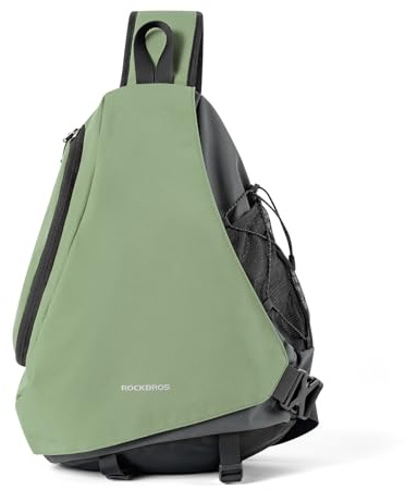 ROCKBROS Sling Bag, Sling Rucksack mit Magnetverschluss, Crossbody-Tasche | mit mehreren Fächern für Outdoor, Radfahren, Reisen, Wandern, Herren und Damen