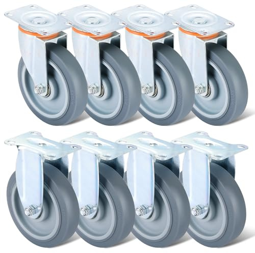 AMGSH 8 Pack 5 Inch Caster Replacement Wheel Kit