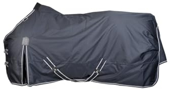 4Horses Outdoordecke Kalmar 50g für Pferde, wasserdichte Übergangsdecke mit 50g Füllung, ideal für Weide und Stall