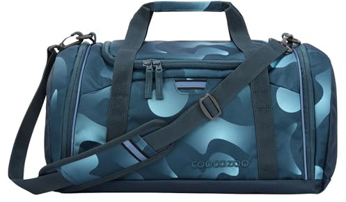 coocazoo Sporttasche „Aqua Flow“, blau-orange, Hauptfach, Nasswäschefach, Seitentasche, Reflektoren, 20 Liter, ab der 3. Klasse