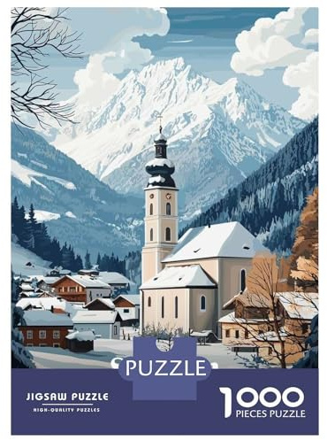 Puzzles Für Erwachsene 1000 Puzzles St. Anton Austria Winter Village Puzzles Für Erwachsene Familienspiel Musterzusammenstellung Einzigartige Geburtstags- Und Geschenkideen 70x50cm/1000pcs