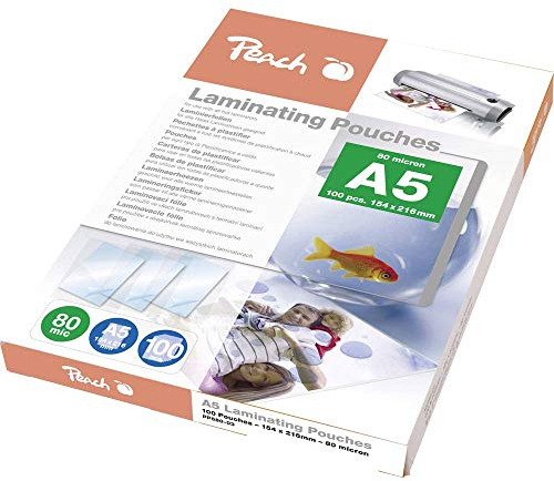 Peach Laminierfolie DIN A5 80 micron glänzend 100 St.