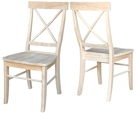 International Concepts Hamden (X-Rücken Stuhl – 2 Stühle, Polystyrol, beige