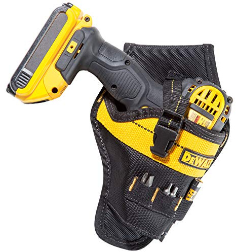 Custom Leathercraft DG5121 DEWALT Heavy-Duty Impact Driver Holster,black,yellow