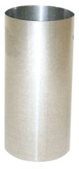 Kamino Flam Ofenrohr silber, feueraluminiertes Rauchrohr aus Stahl für sichere Ableitung von Verbrennungsgasen, rostfreies Kaminrohr, geprüft nach Norm EN 1856-2, Maße: L 250 x Ø 120 mm
