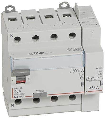 Interrupteur différentiel 4P 400V~ 40A type AC 300mA - 5 modules