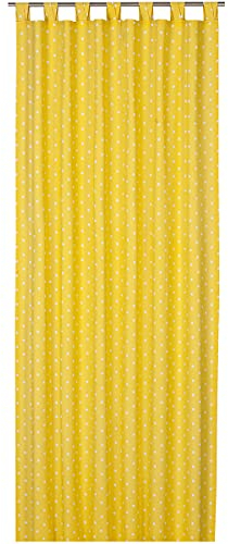 Schlaufenschal Elbersdrucke Kids' Club Dots 02 blickdichter Vorhang Punkte gelb