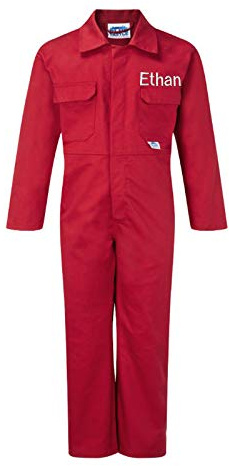 Sew Sew Special Personalised Boys, Kids Boiler Suit Overall/Jumpsuit.