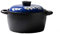 XCXDX Casseruola in Ceramica Stampata Blu, Pentola in Pietra Stufata con Coperchio Antiscottatura, Pentole Cinesi, Salute E Sicurezza, 4L