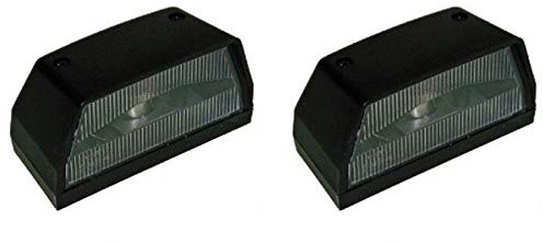 x2 Trailer Number Plate Light/Lamp 12v, Universal, bulb, Maypole
