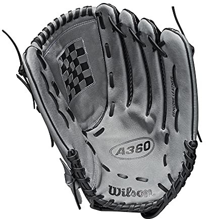 WILSON Herren A360 Slowpitch 14 LHT Handschuh, schwarz, Large
