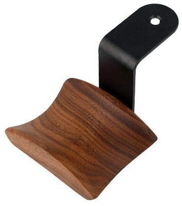 Support pour casque sous le bureau en bois de noyer pour casque audio, studio et jeu