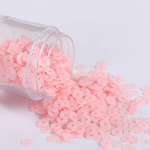2000Pcs (10g) 4mm Matting Pailletten Flache Runde Matt Polnische Pailletten Nähen Hochzeit Handwerk Frauen Kleidungsstücke Zubehör-Matt Korea Pink