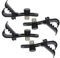 4 Stück Mikrofon Revers Clips, Metall Lavalier Mic Clip Ersatz, Stoßfest Trommel Musikinstrument Zubehör für Interview Meeting Lectures Online Chat