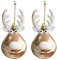 RG-FA Weihnachtsbaumschmuck, Elchkugel, zum Aufhängen, 2 Stück, champagnerfarben
