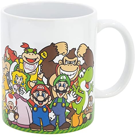 Taza de cerámica de 325 ml en caja de regalo de Super Mario