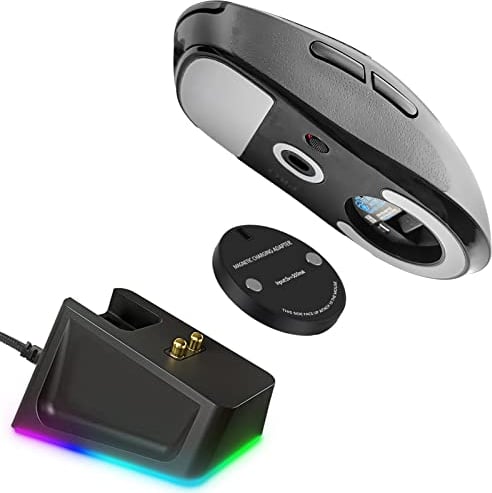 Upgraded Charging Dock mit RGB-Anzeige kompatibel mit Logitech G Pro x Superlight Wireless Gaming Mouse, 1.5Mtr USB-Ladekabel Stand passt für Logitech G Pro G502/G703/G903 Lightspeed Game Mäuse