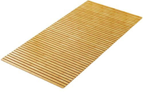 NIANXINN Sommier à Lattes Pliant en Rouleau,Sommier à Lattes Cadre en Bambou,Protège-Taille Artefact de Durcissement de Lit Doux,Tapis de Couchage D'été en Bois,Personnalisable (0.5x1.2m(20x47in))