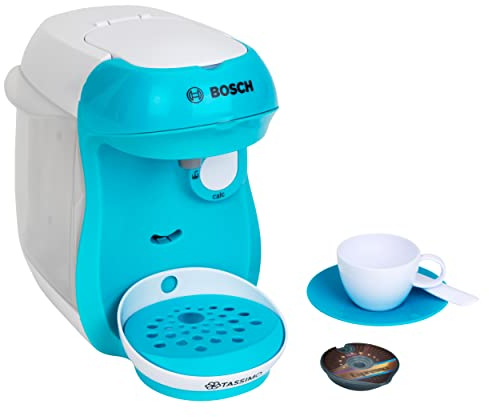 Theo Klein 9520 Machine à Expresso Bosch Tassimo - avec bruitage réaliste, réservoir et système d'écoulement, Accessoires, etc. - Dimensions : 20 x 16 x 20 cm - pour Enfants à partir de 3 Ans