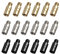 YWNYT 18 x Dart-Gewichte, Messing-Akzentuator, 3 Farben, 2 g, Dart-Werkzeug-Set für Dart-Gegengewicht-Zubehör