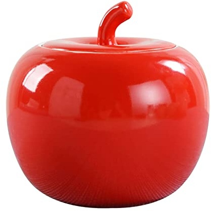 pots à épices, sucrier pomme de couleur unie avec couvercle, pot de stockage de sucre, pot de sucre, pot d'assaisonnement for pot de sucre et de sel-rouge-pot de 480 ml (couleur : vert, taille : 480 m