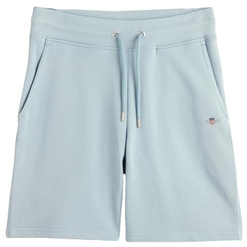 GANT Men's Reg Shield Sweat Casual Shorts, Dove Blue, L