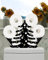 Cute Christmas Tree Toilet Paper Roll Holder Free Standing Bathroom Decorative, Black Metal Home Decor Toilet Paper Holder, Paper Roll Storage Organizer for 8 Rolls, Bathroom Home Decor Accessories