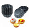 Comius Sharp Molde de Tarta de Huevo, 12 Piezas Moldes Mini Tartaletas Acero Carbono, Hornear Reutilizables y Antiadherentes, Molde para Galletas, Molde para Pudin, DIY Herramienta Cocina (7,5cm)