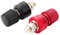 SHANFEILU Post Battery Binding Terminal M6 1/4'' Copper Battery Terminal Stud Remote Power Junction Connector Kit 6mm 2pcs Red&Black