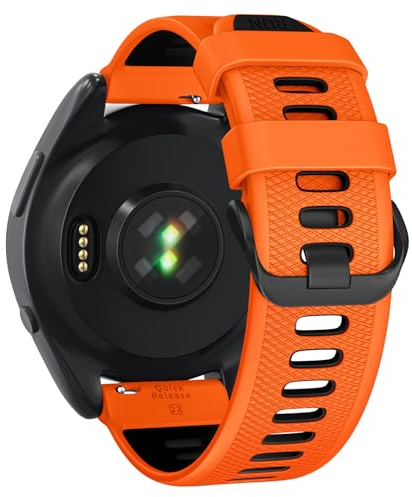 U-LIMVE Armband für Garmin Forerunner 265/Forerunner 255/Vivoactive 4/Venu 3/Venu 2, 22mm Silikon Ersatzarmband mit Schnellverschluss