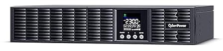 CyberPower OLS1500ERT2UA-B Doppelwandler Online USV 1500VA 1350W, Tower/Rack 2U schwarz für Dauerbetrieb, Reine Sinuswelle, ECO Mode >95% Effizienz, Farb-LCD, USB HID, 8X IEC C13, 19 Zoll Railkit
