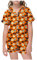 Freizeit-Pyjama-Set für Kinder mit Halloween-Print und Knopfkragen, kurzärmelig, Oberteil und Shorts Pyjama Partnerlook