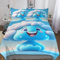 AAPZY Wolke 3D Muster-Bettwäsche-Set 2teilig Mit Bettbezug Und Kissenbezug, Für Jungen Mädchen Schlafzimmer Atmungsaktiv Mikrofaser Bettbezüge Bettgarnitur Single (135x200cm)