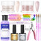 DouborQ Acrylic Nail Kit Starter Set Acrylic Nail Art Supplies for Beginner with Everything (03 04)