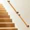 Massivholz-Handlauf, rutschfest, Treppengeländer, Wandmontage, 0,5 m, rund, bequem, barrierefrei, Treppenbaluster, Korridor-Stützstange, Naturholz-Finish