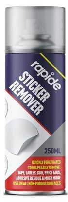 MIXEL Sticker Remover Spray, Adhesive Remover Spray, Multi-Surface Compatibility, Remove Sticky Labels Chewing Gum, Masking Tape, Gel, Price Tags 250ml (Pack of 1)