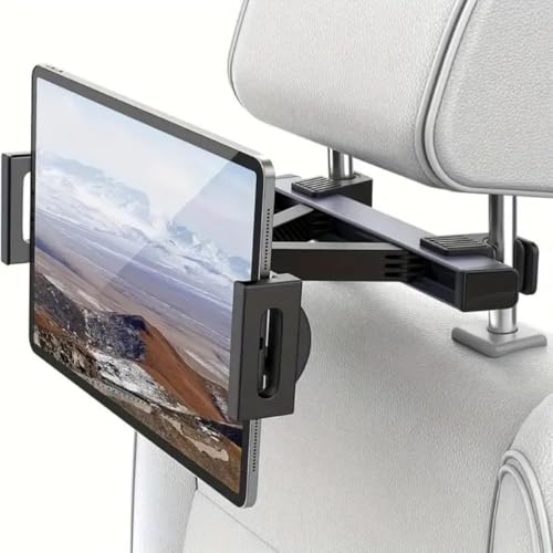 Hylley Tablet-Halterung für Kopfstütze, Verstellbare Autositz-Halterung, Universal-Tablet-Halter, Schwarz