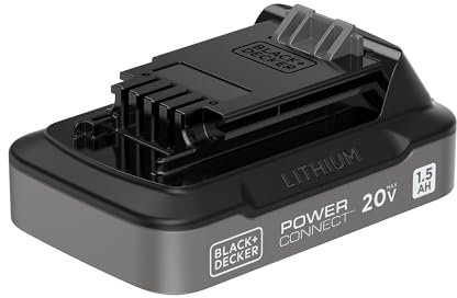 BLACK+DECKER PowerConnect Batterie 20 V Max 1,5 Ah avec témoin de Charge et Chargeur (LBD1520SCK)