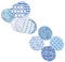 Classic Blue Print Graffiti Style Stickers for Car Moto Suitcase Laptop Stickers Clever